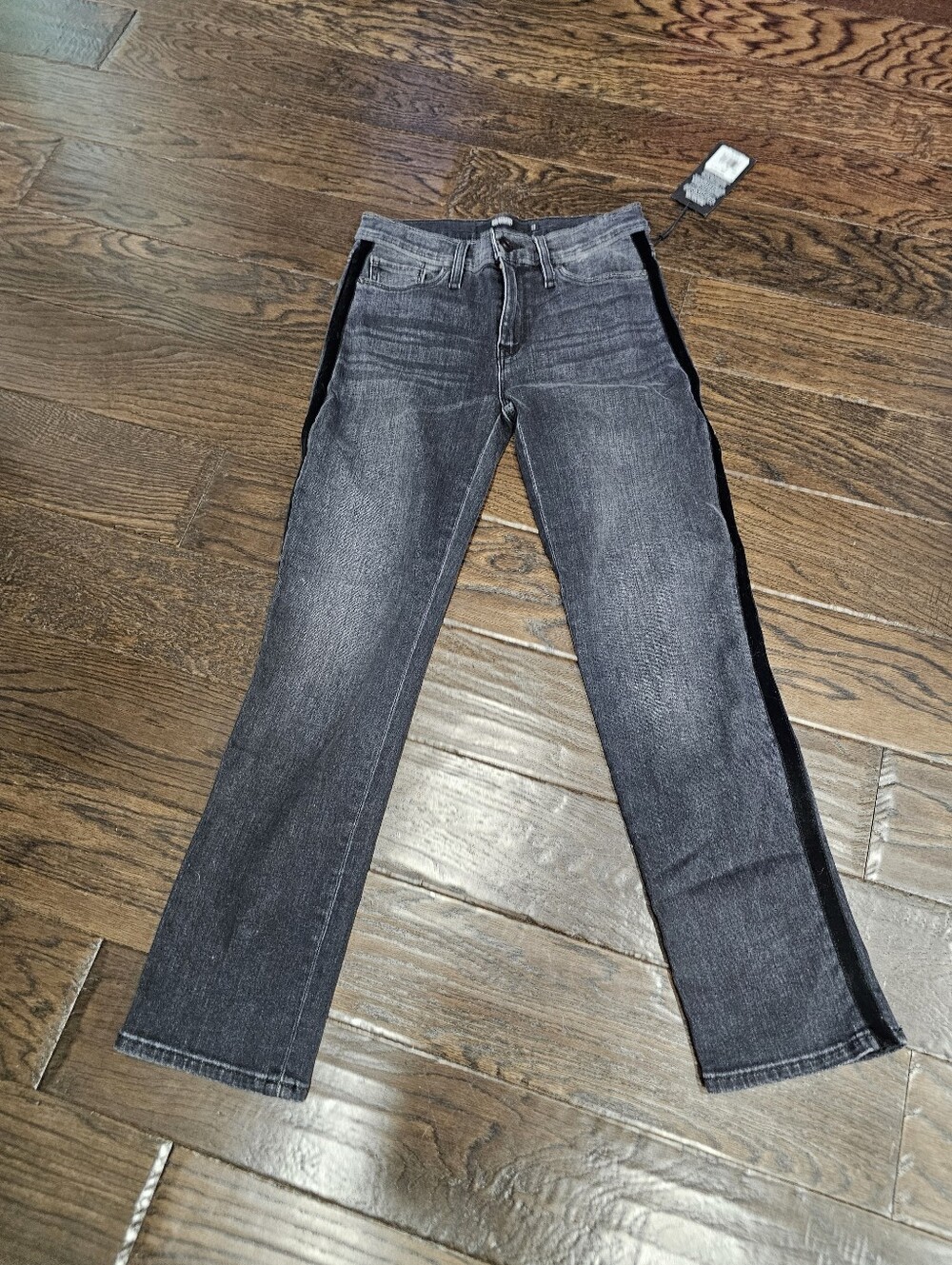 New With Tags, Hudson Jeans, Nico Straight, Size 25, Black, Inseam 26.5,